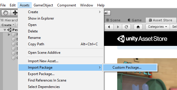 Unity | Importing Custom Package